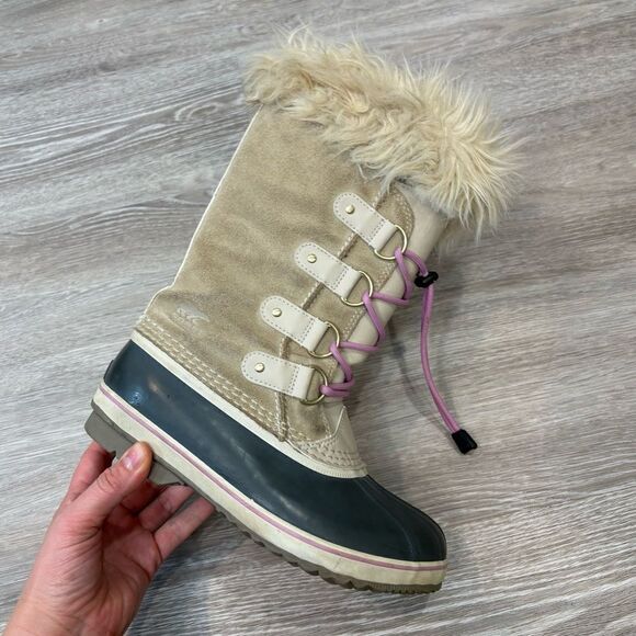 SOREL WOMEN'S JOAN OF ARCTIC BOOT NL1966-271 Snow Winter Sherpa Boots sz 5 - Picture 1 of 9